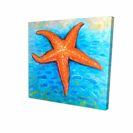 FONDO 32 x 32 in. Starfish in the Sea-Print on Canvas FO2792038